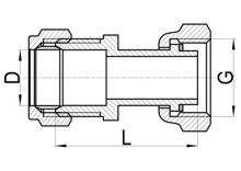 Прямой соединитель C×FI, HS100-014