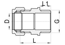 Наружный прямой соединитель C×MI, HS100-021