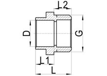 Наружная прямая муфта C×MI, HS110-002