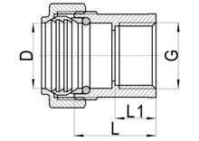 Охватывающая прямая муфта C×FI, HS140-002