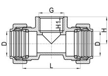 Внутренний тройник C×C×FI, HS140-008 