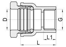 Охватывающая прямая муфта C×FI, HS150-002