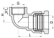 Внутренний отвод C×FI, HS150-005 