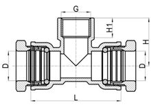 Внутренний тройник C×C×FI, HS150-009 