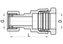 Соединитель с прямым отводом C×FI, HS150-011
