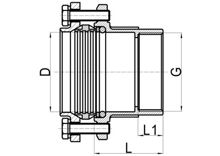 Охватывающее прямое соединение C×FI, HS160-002 