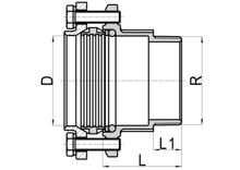 Наружная прямая муфта C×MI, HS160-003 