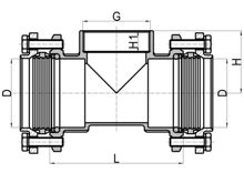 Внутренний тройник C×C×FI, HS160-008 