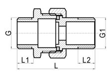 Уплотнительное кольцо с прямым соединением M×M, HS190-045