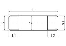 Резьбовой распорный ниппель, HS200-013 