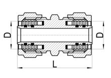 Равнопроходная прямая муфта C×C, HS210-001