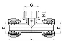   Наружный тройник C×MI, HS210-014