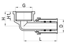 Внутренний отвод, HS220-006