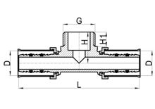 Наружный тройник, HS220-013