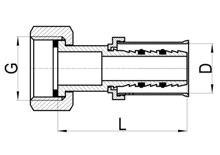 Прямая муфта с поворотной гайкой, HS220-014
