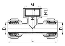 Внутренний тройник C×C×FI, HS230-008
