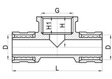 Внутренний тройник C×C×FI, HS300-009