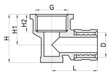 Подрозеточный отвод C×FI, HS300-011